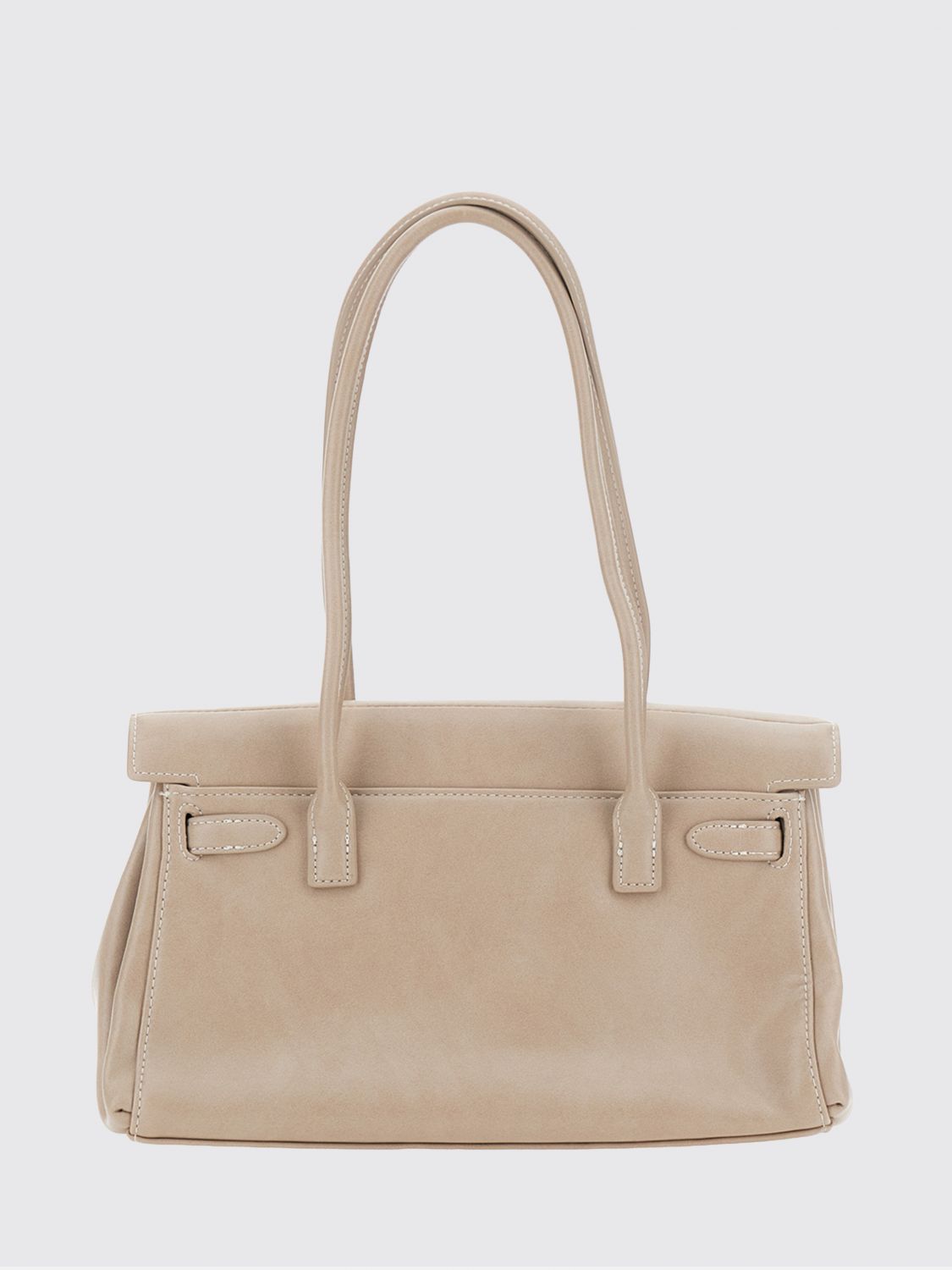 JW PEI BORSA A SPALLA: Borsa a spalla Yara JW PEI in pelle sintetica con chiusura a patta, Grigio - Img 2