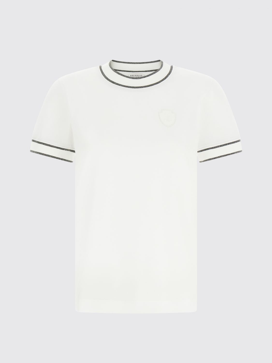BRUNELLO CUCINELLI CAMISETA: Camiseta mujer Brunello Cucinelli, Blanco - Img 2