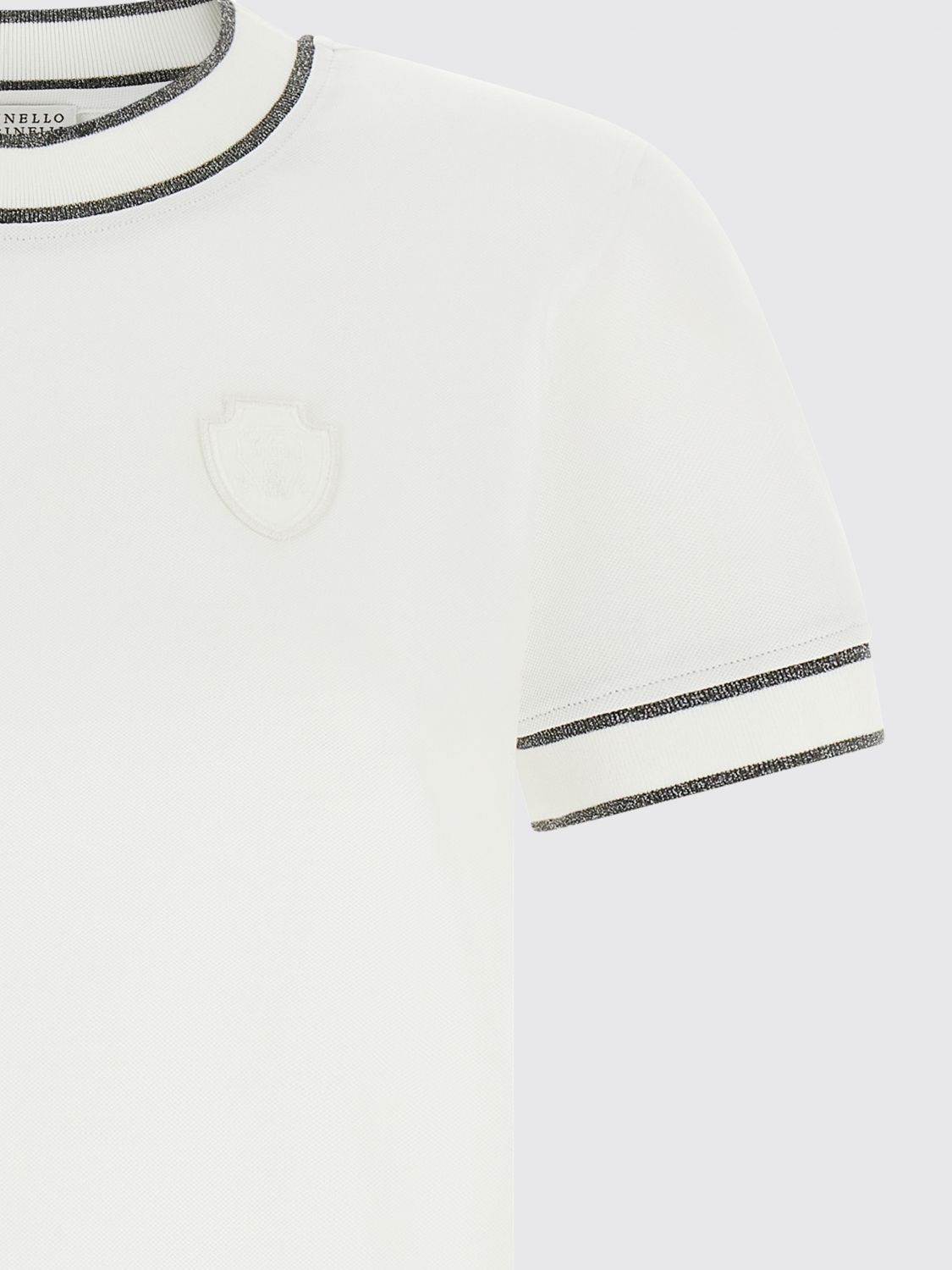 BRUNELLO CUCINELLI CAMISETA: Camiseta mujer Brunello Cucinelli, Blanco - Img 4