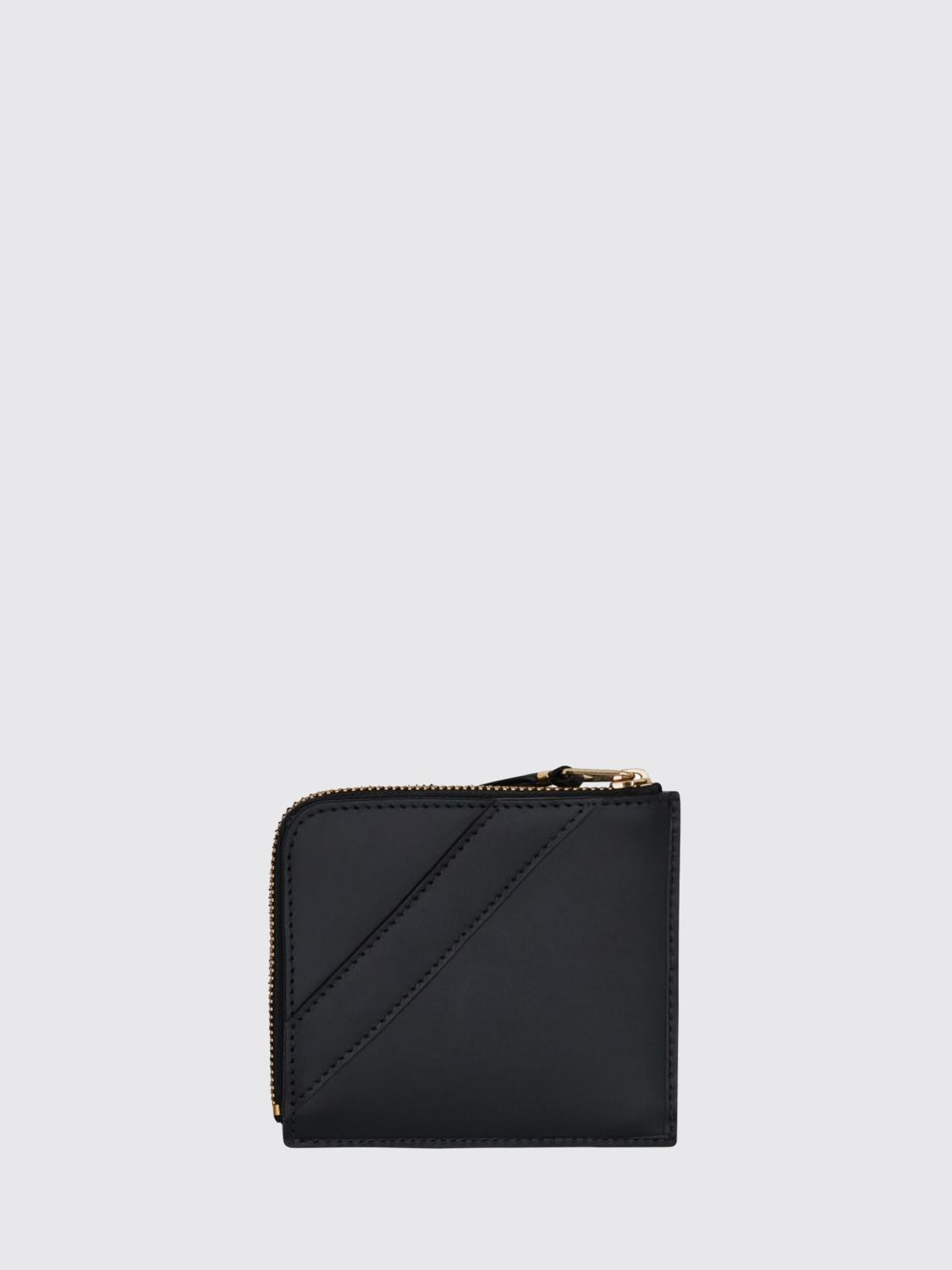 COMME DES GARÇONS WALLET 財布: COMME DES GARÇONS WALLET ボウプリント レザー ジップウォレット, ブラック - Img 2