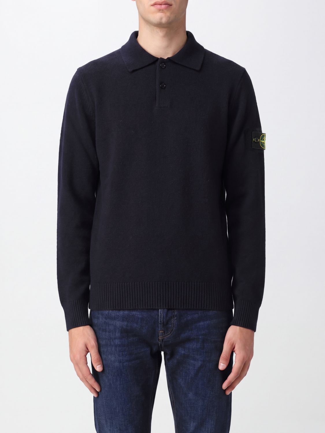 STONE ISLAND SWEATER: Sweater men Stone Island, Navy - Img 1