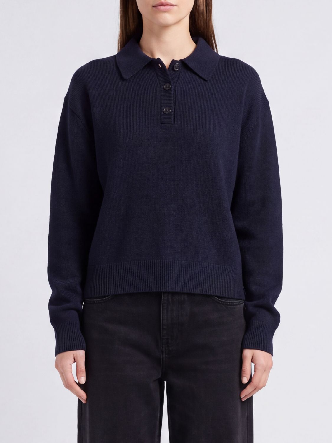ANINE BING JERSEY: Jersey mujer Anine Bing, Azul Marino - Img 1