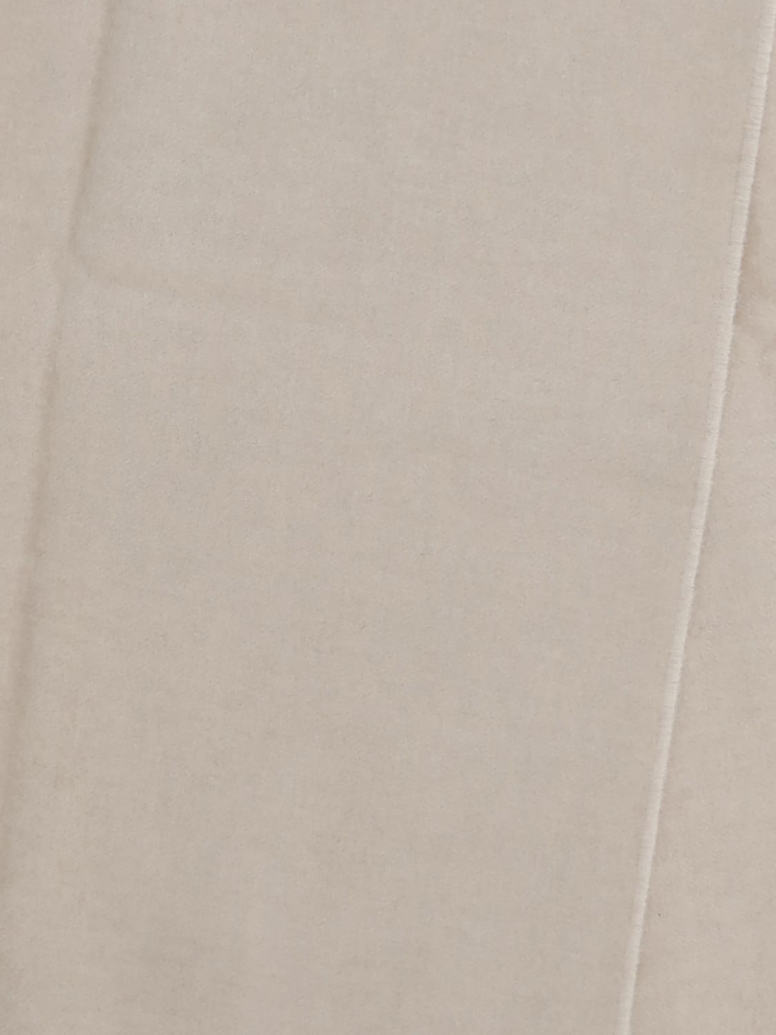 BRUNELLO CUCINELLI SCARF: Brunello Cucinelli Pure Cashmere Scarf with Frayed Edges and Minimal Design, Beige - Img 3