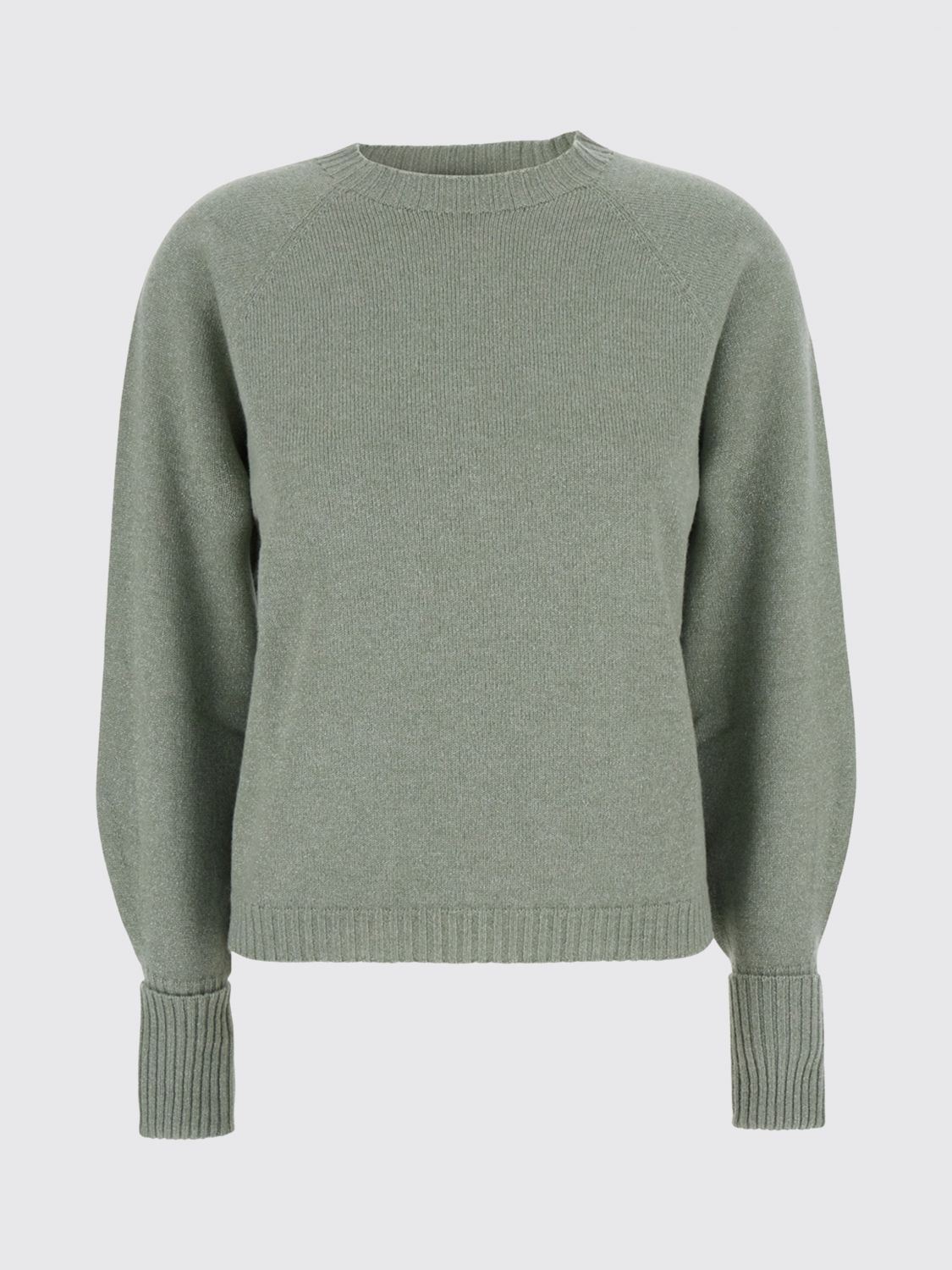 TWINSET PULL: Pull Twinset en mélange de laine et cachemire avec fil lurex, Vert - Img 2