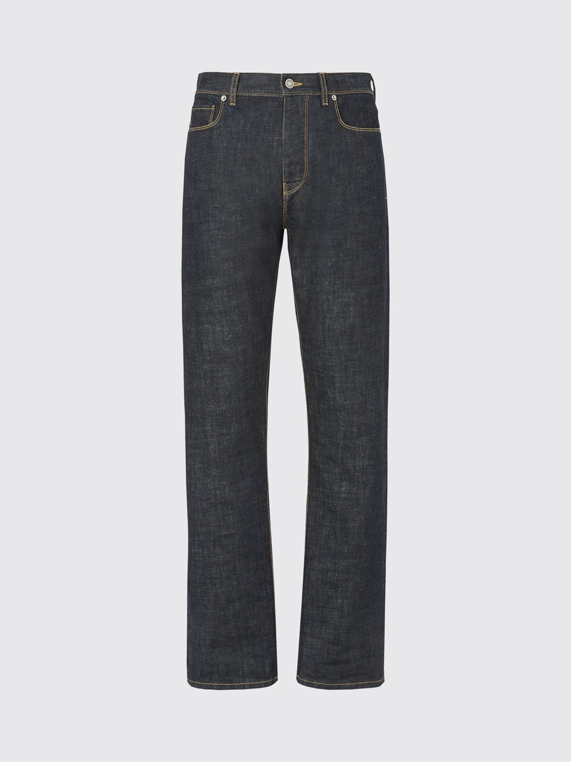 FENDI JEANS: Flared Jeans Fendi in Blue Cotton Denim, Navy - Img 2