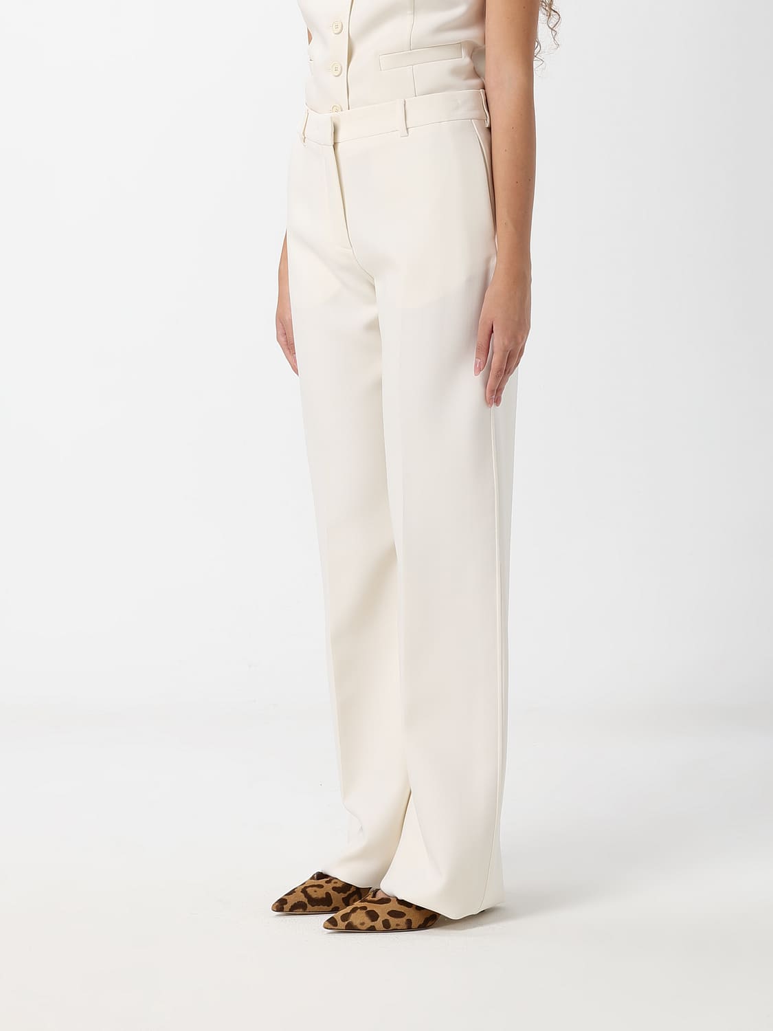 FENDI PANTALONES: Pantalones mujer Fendi, Blanco - Img 4