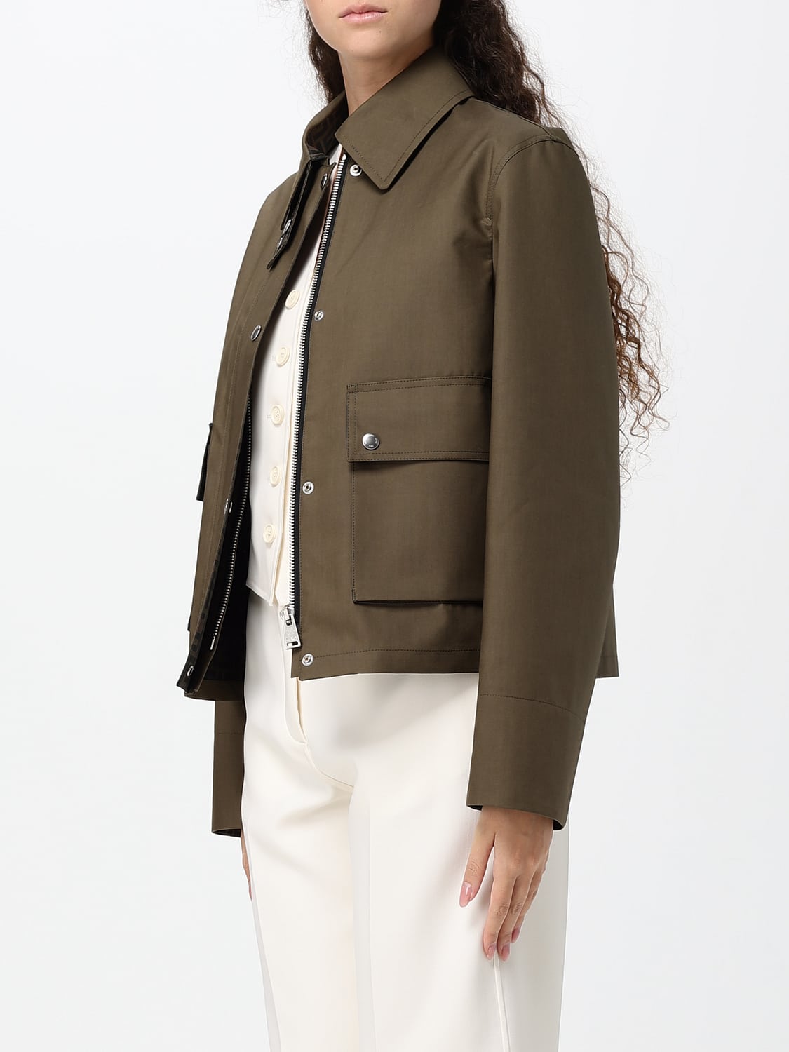 FENDI CHAQUETA: Chaqueta mujer Fendi, Militar - Img 4