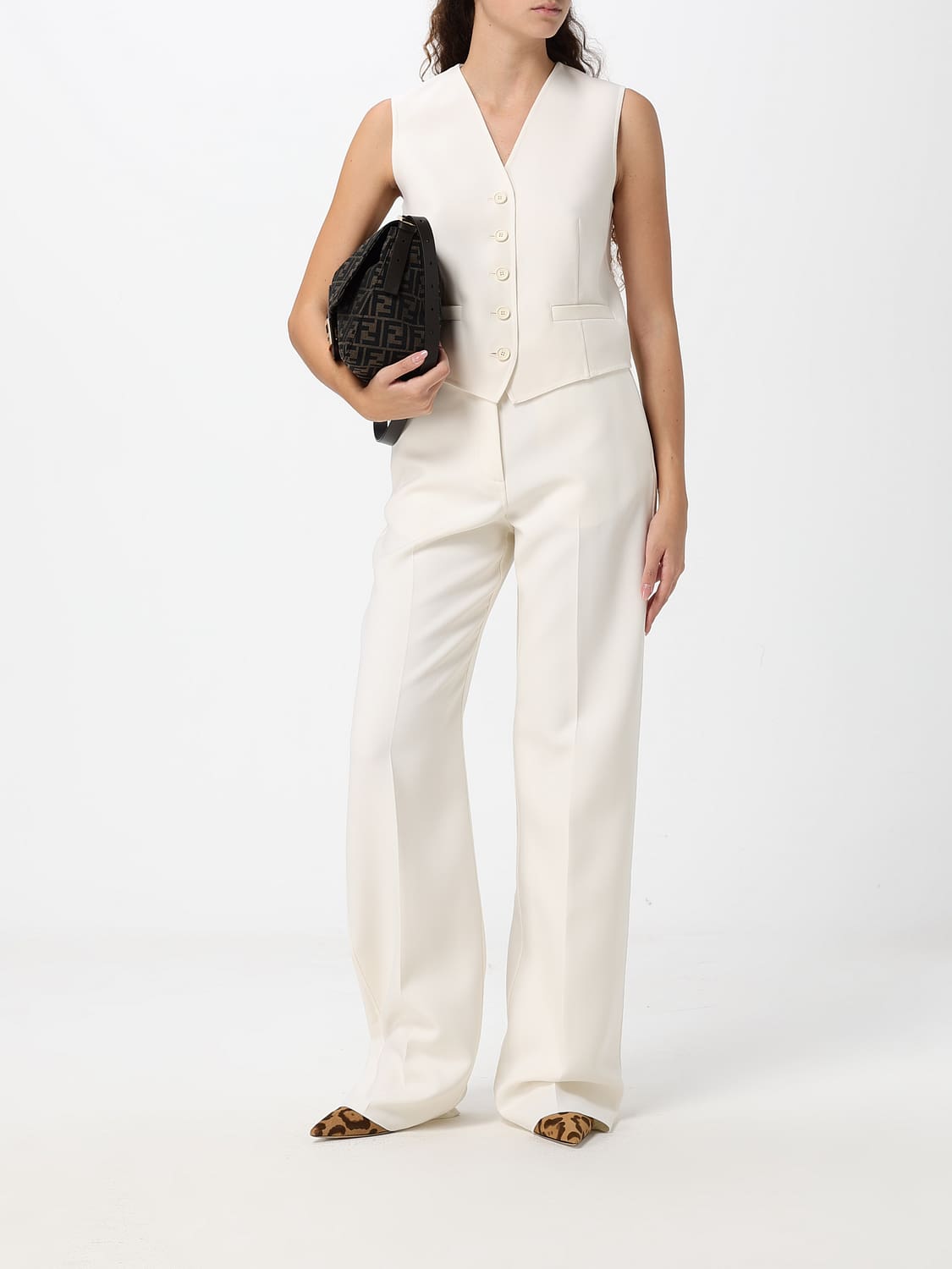 FENDI WESTE: Weste damen Fendi, Ivory - Img 2