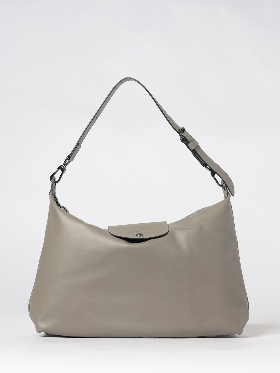 LONGCHAMP SCHULTERTASCHE: Schultertasche damen Longchamp, Grau - Img 1