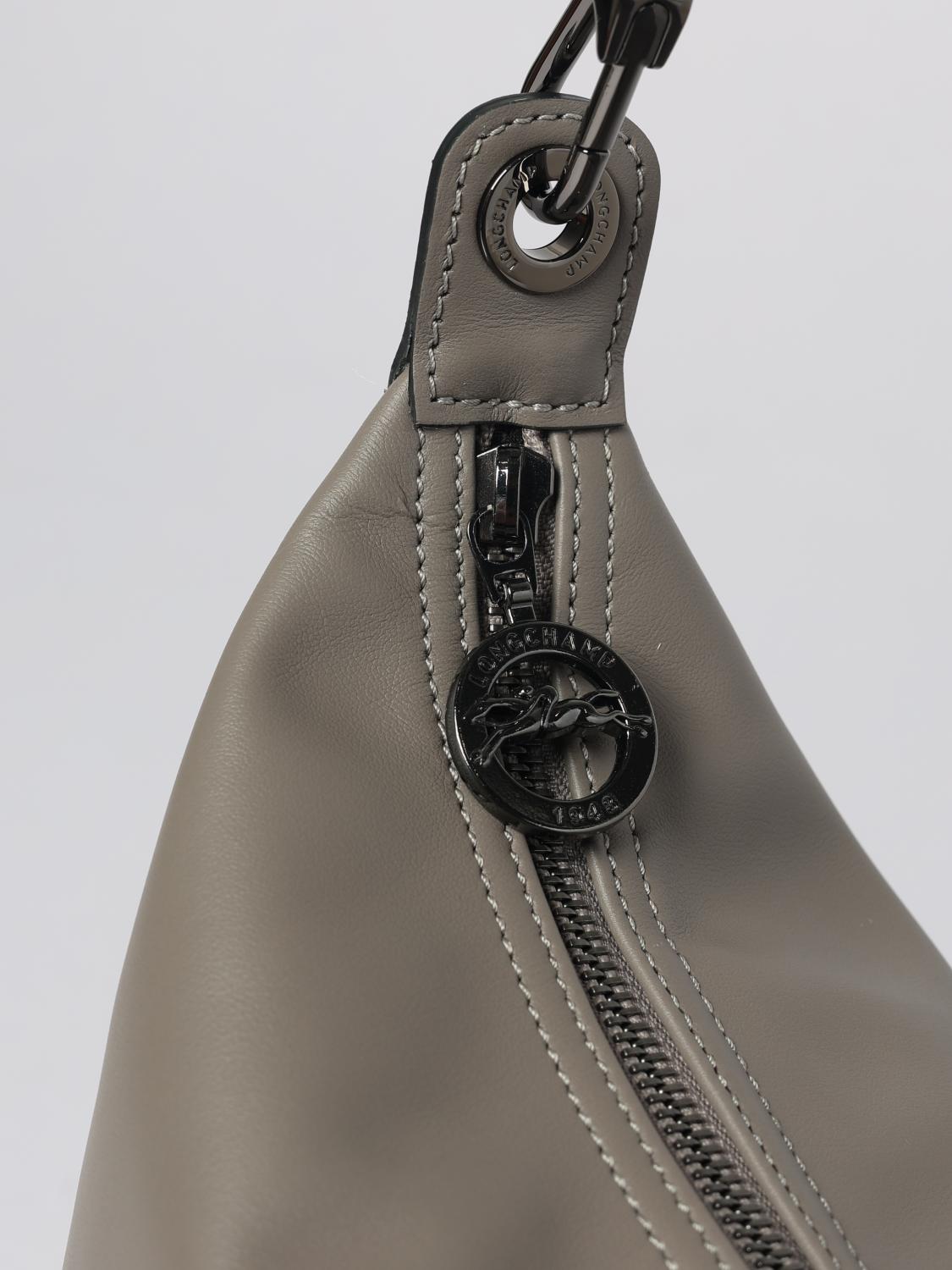 LONGCHAMP SCHULTERTASCHE: Schultertasche damen Longchamp, Grau - Img 3