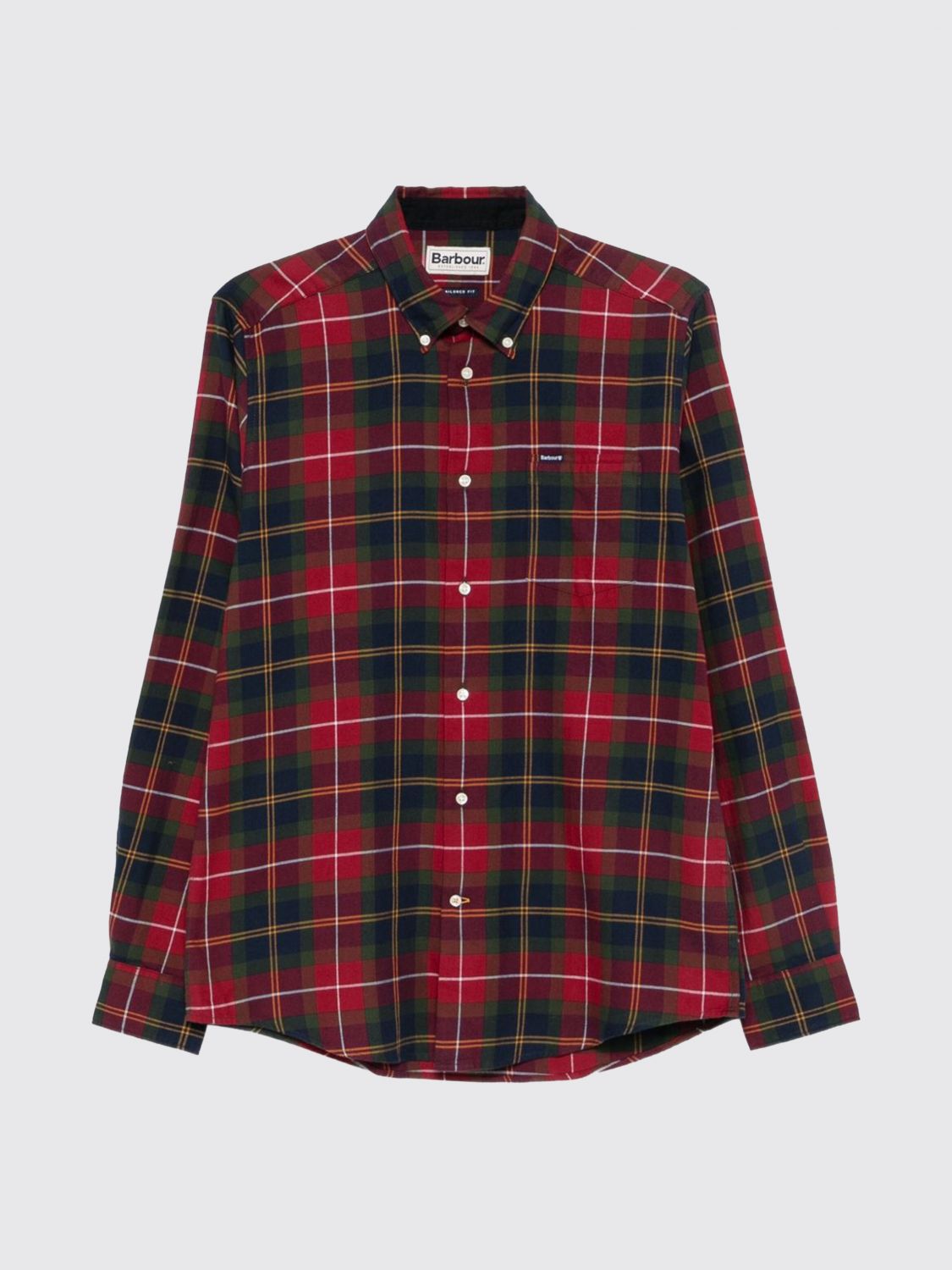 BARBOUR HEMD: Slim-Fit-Karohemd von Barbour aus Baumwolle mit Button-Down-Kragen, Rot - Img 2