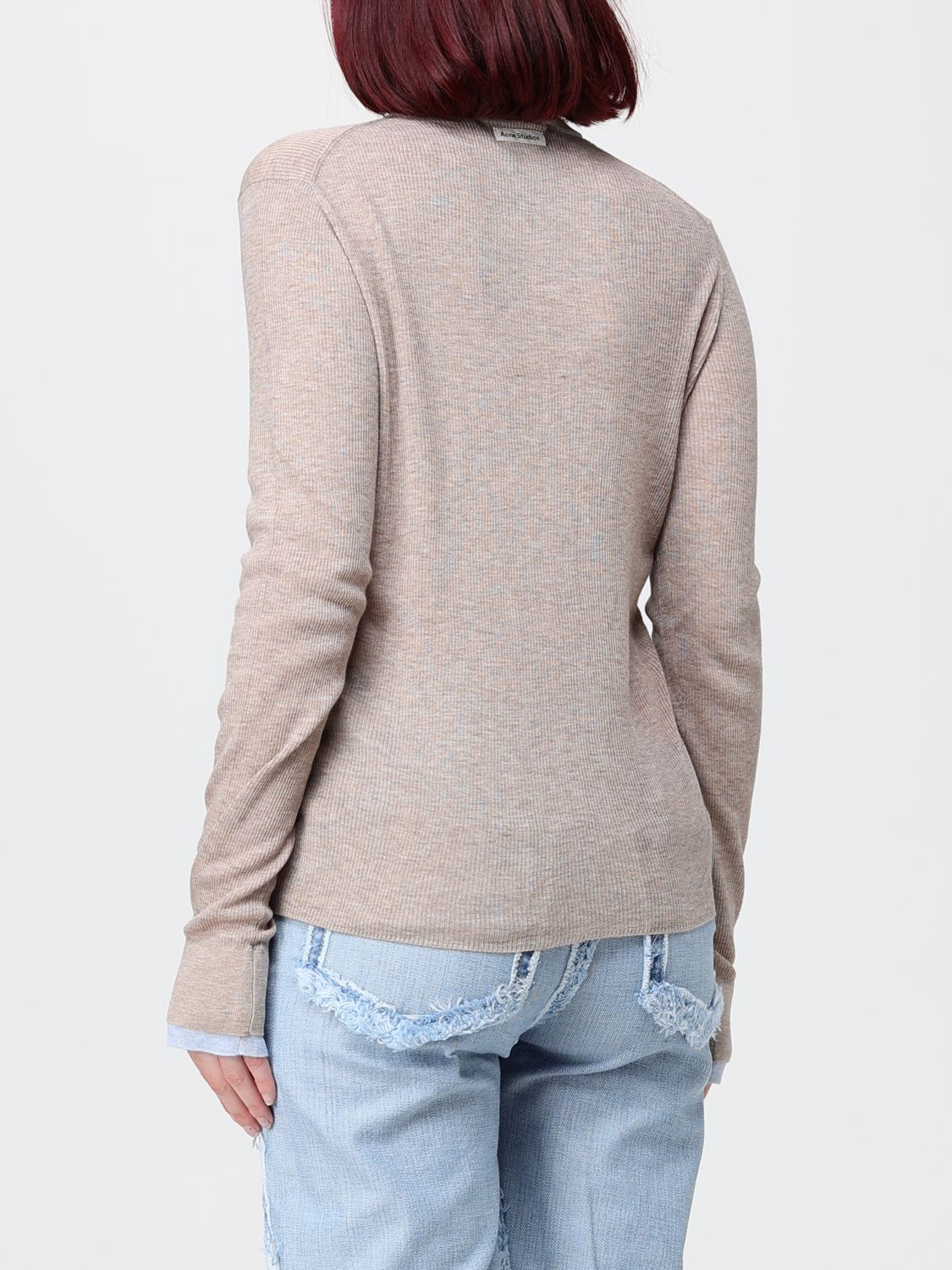 ACNE STUDIOS PULL: Pull femme Acne Studios, Beige - Img 3