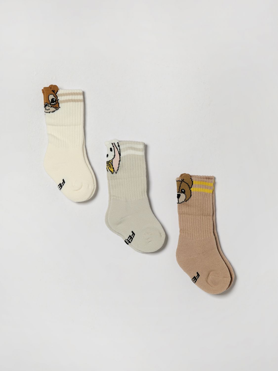 FENDI SOCKS: Socks kids Fendi, Multicolor - Img 1