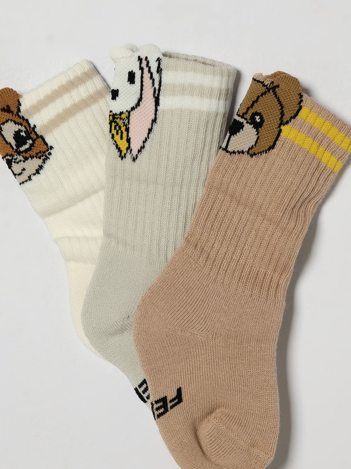 FENDI SOCKS: Socks kids Fendi, Multicolor - Img 2