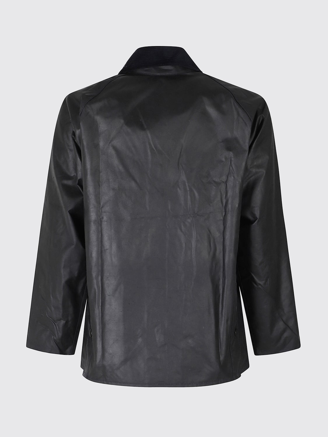 BARBOUR JACKET: Bedale Relaxed Fit Waxed Cotton Jacket BARBOUR with Velvet Collar, Blue - Img 3