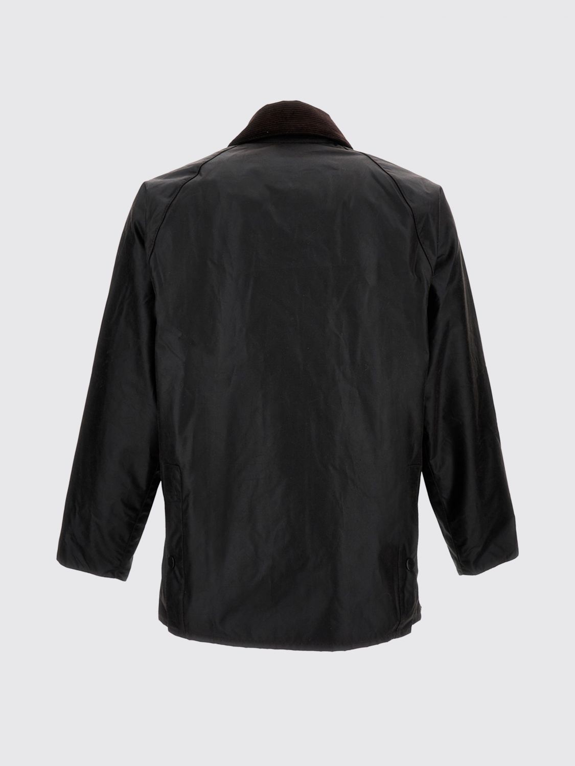 BARBOUR JACKET: Bedale Relaxed Fit Waxed Cotton Jacket BARBOUR with Velvet Collar, Brown - Img 3