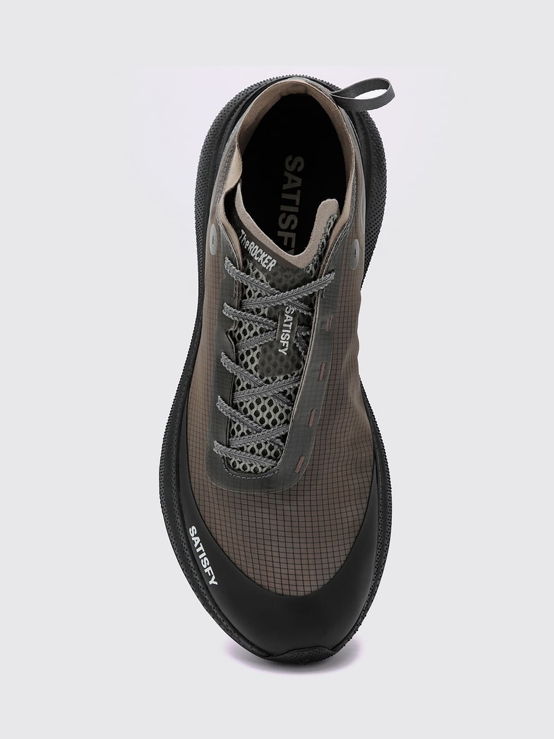 SATISFY SNEAKERS: Satisfy TheROCKER Vibram Breathable Tech Fabric Trainers with Vibram Sole, Brown - Img 5
