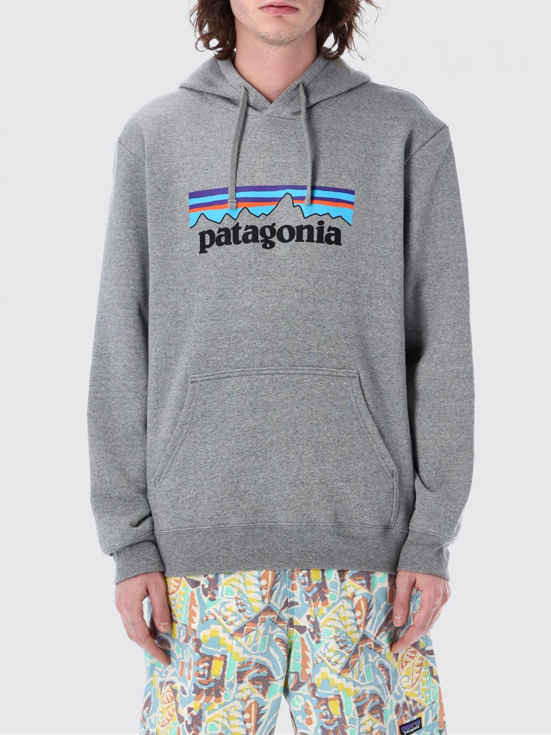 PATAGONIA 卫衣: PATAGONIA 宽松版型袋鼠口袋连帽卫衣,采用再生棉混纺面料, 灰色 - Img 1