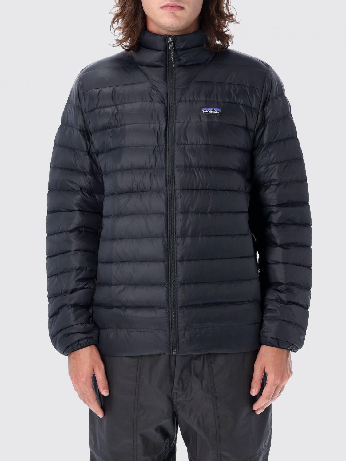 PATAGONIA JACKET: Patagonia Quilted Water-Repellent Recycled Nylon Down Jacket with High Neck, Black - Img 1