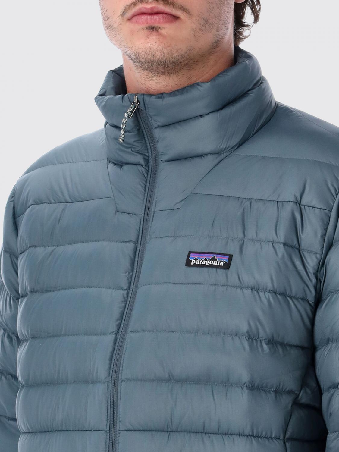 PATAGONIA JACKET: Patagonia Quilted Water-Repellent Recycled Nylon Down Jacket with High Neck, Navy - Img 3