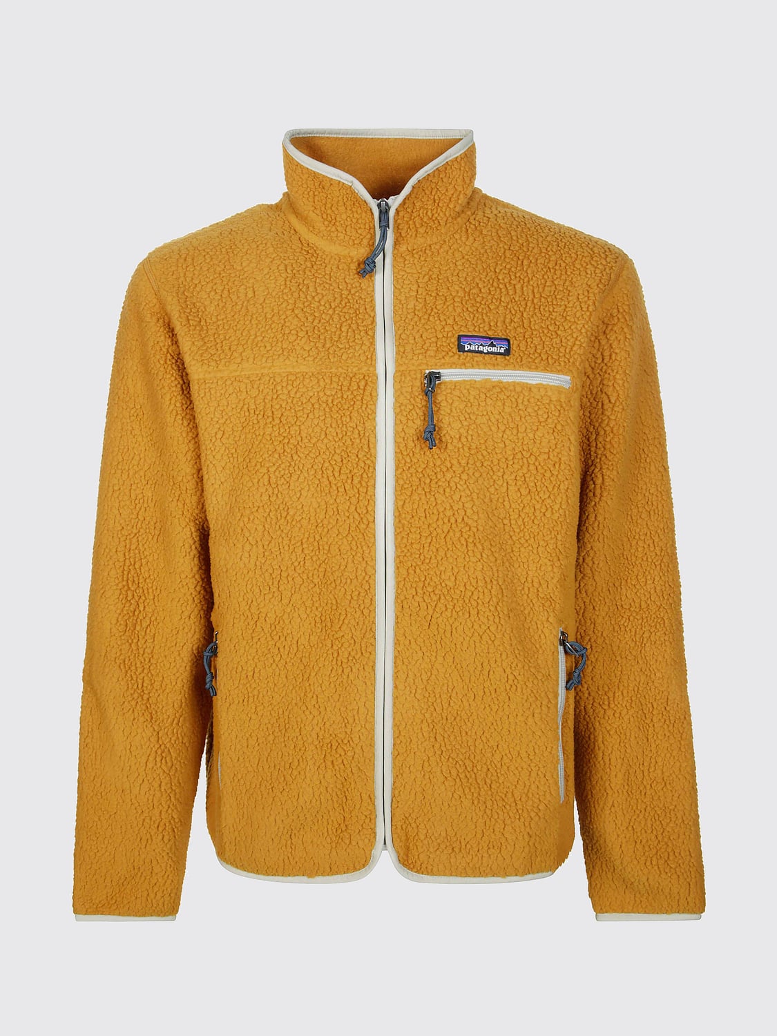 PATAGONIA JACKET: Patagonia Ms Retro Fleece Jacket with High Collar and Embroidered Logo, Burnt - Img 2