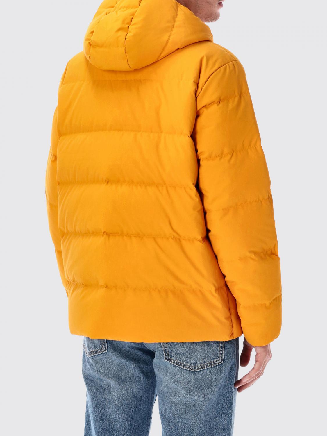 PATAGONIA JACKET: Patagonia Sisar Polyester Puffer Jacket with Hood and Appliqué Logo, Orange - Img 2