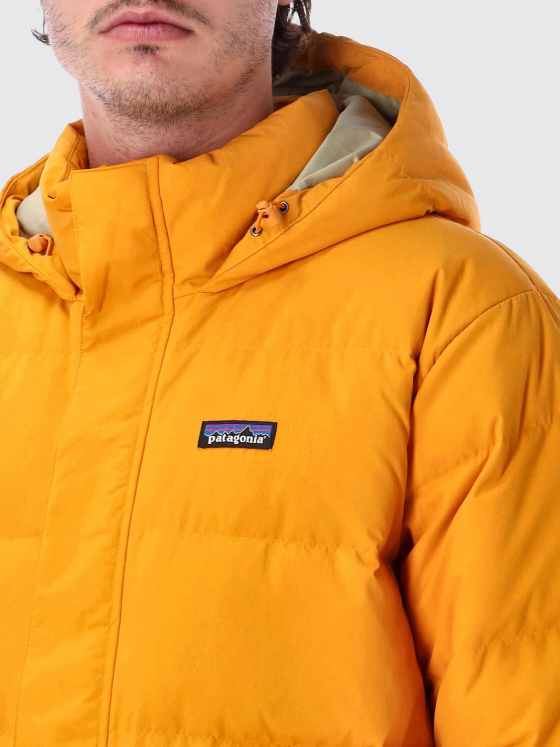 PATAGONIA JACKET: Patagonia Sisar Polyester Puffer Jacket with Hood and Appliqué Logo, Orange - Img 3