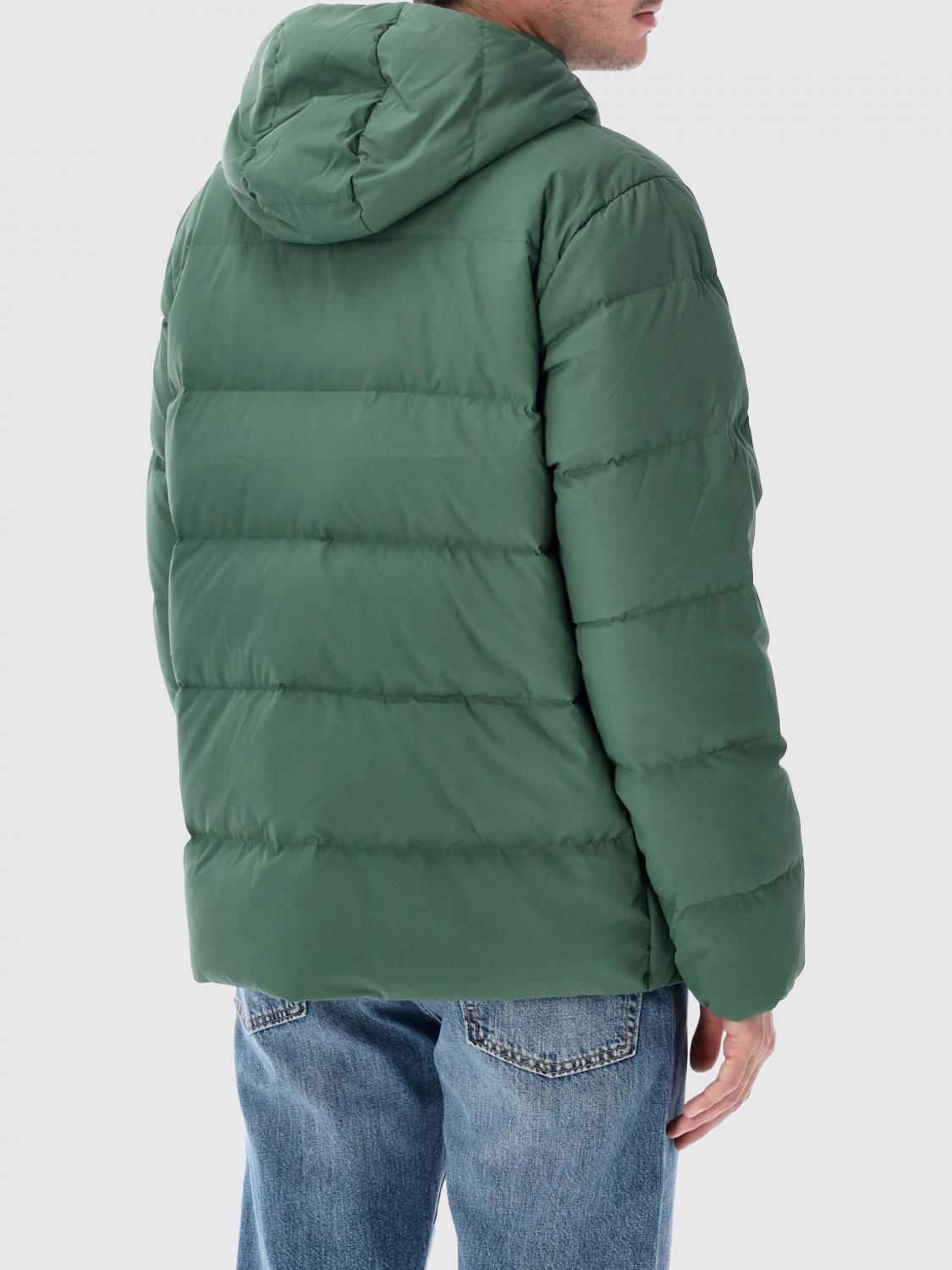 PATAGONIA JACKET: Patagonia Sisar Polyester Puffer Jacket with Hood and Appliqué Logo, Green - Img 2