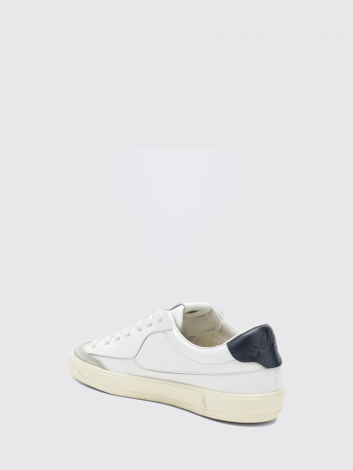 AUTRY SNEAKERS: Autry Windscape Low Top Leather Sneakers with Engraved Logo and Padded Ankle, White - Img 2