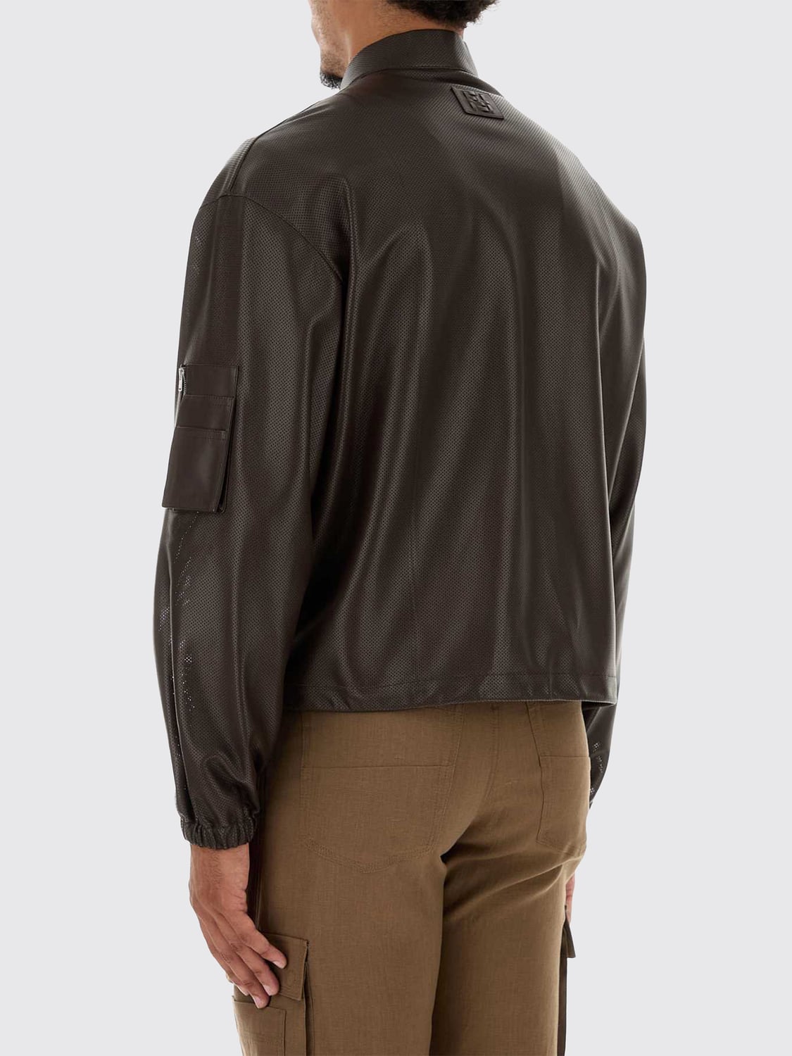FENDI JACKET: Jacket men Fendi, Coffee - Img 2