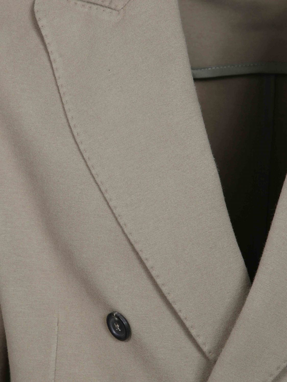 CIRCOLO 1901 JACKET: Circolo 1901 Slim Fit Double-Breasted Cashmere Blazer, Beige - Img 4