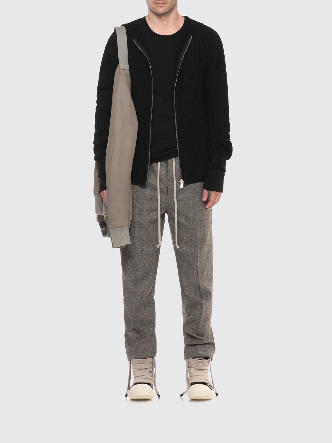 RICK OWENS 팬츠: 팬츠 남성 Rick Owens, 블랙 - Img 2