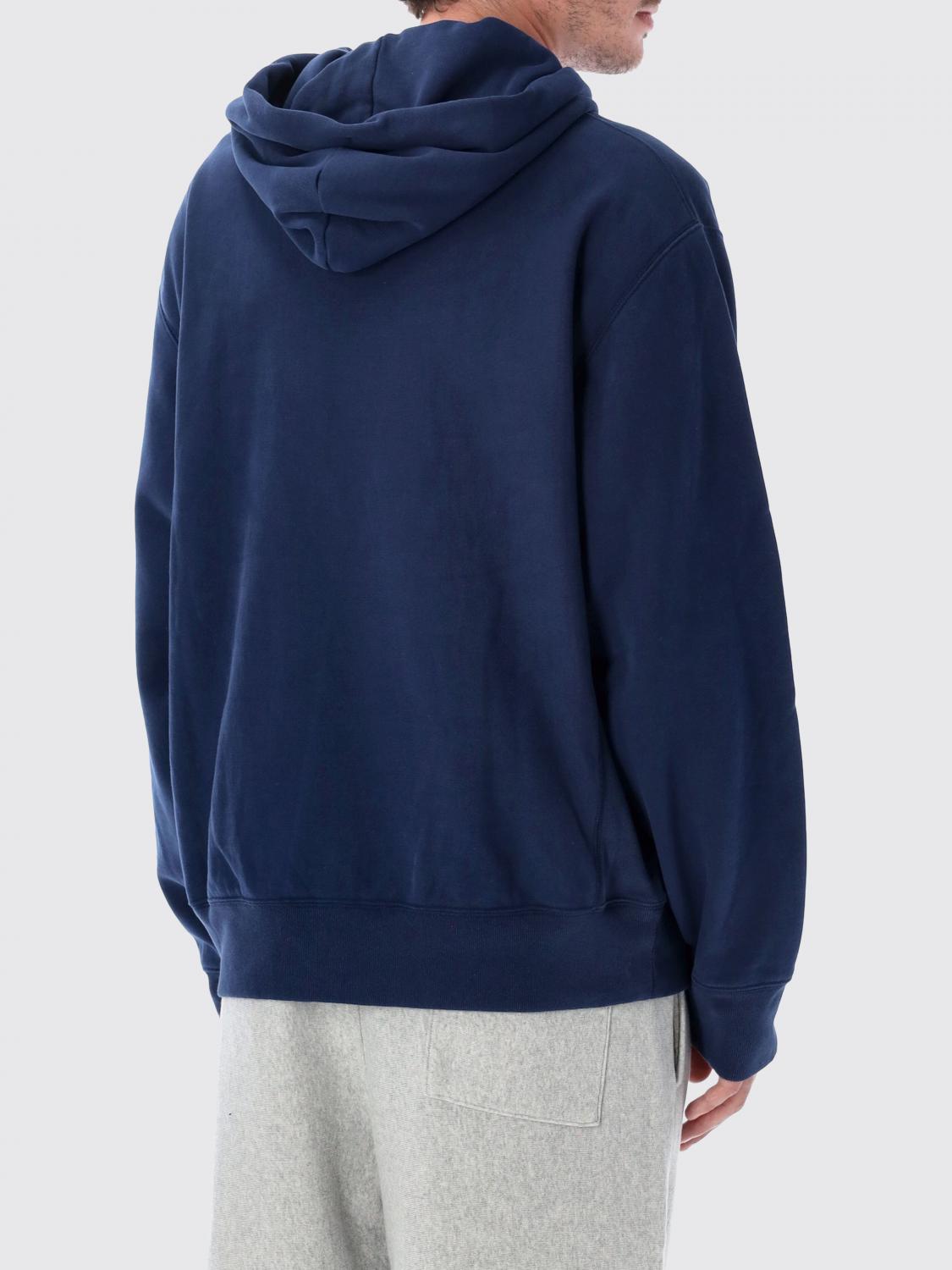 CHAMPION SUDADERA: Sudadera con capucha Champion de algodón con bolsillo canguro, Azul Oscuro - Img 2