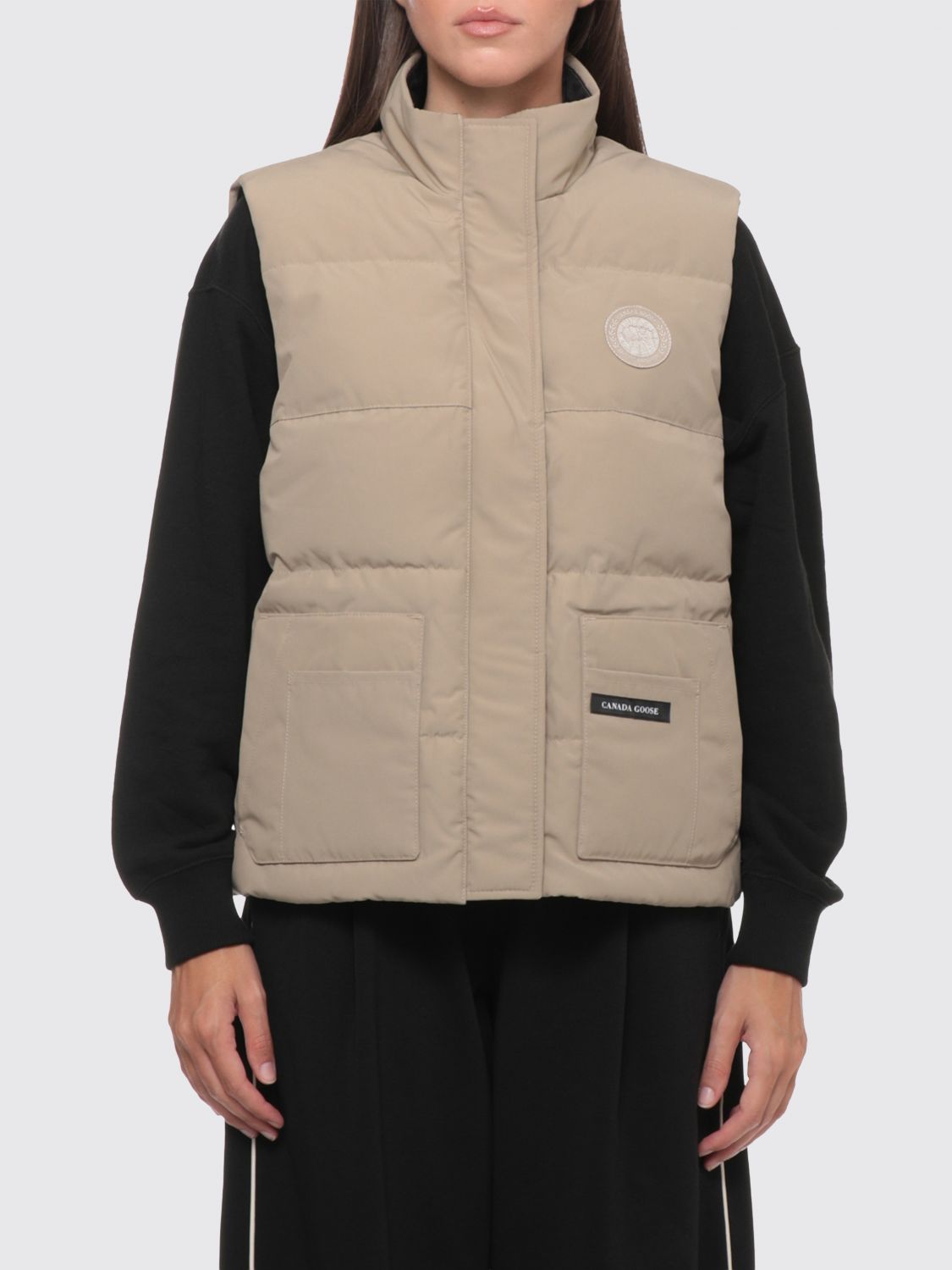CANADA GOOSE JACKET: Jacket woman Canada Goose, Beige - Img 1