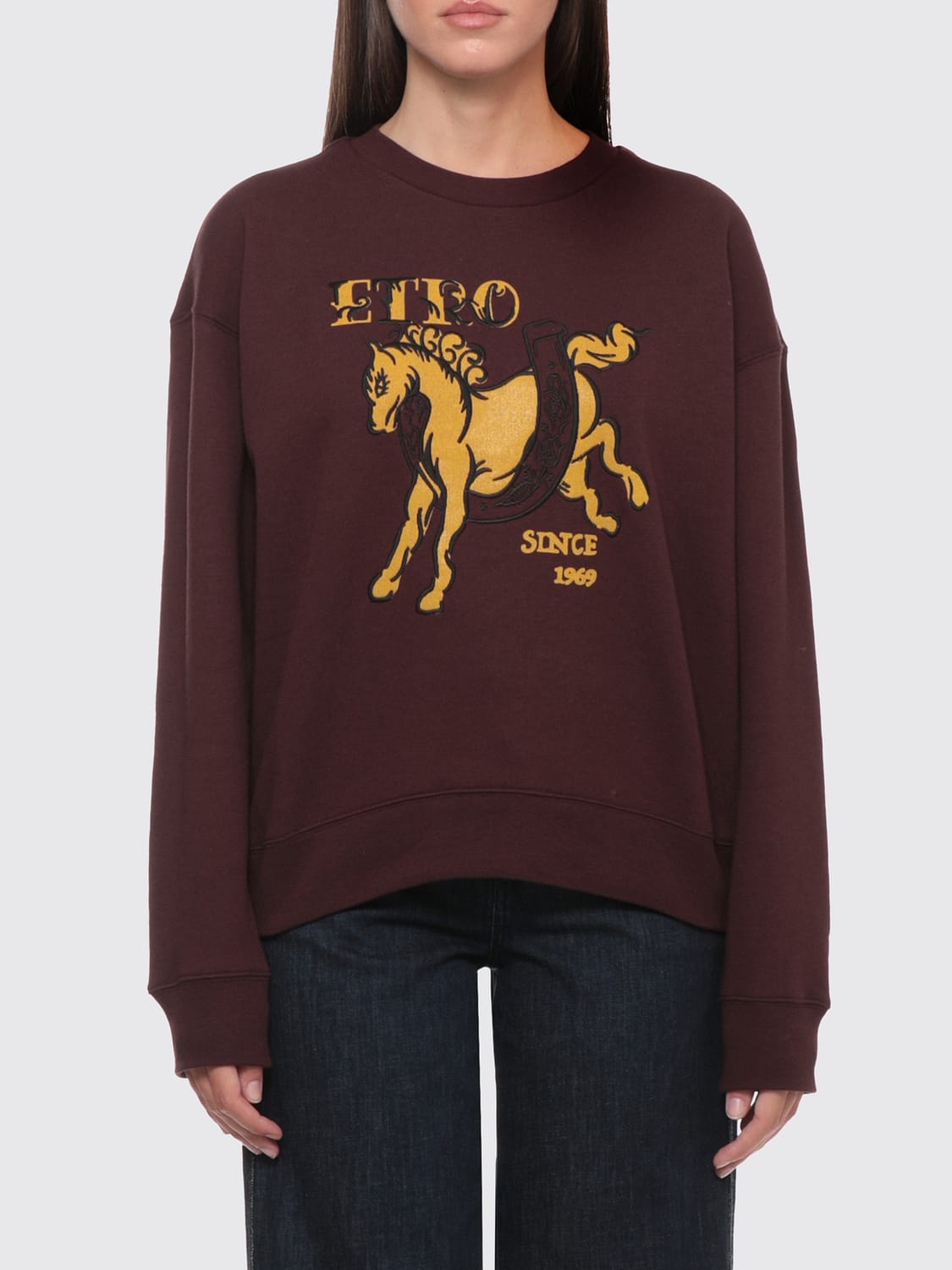 ETRO PULLOVER: Pullover damen Etro, Burgunderrot - Img 1