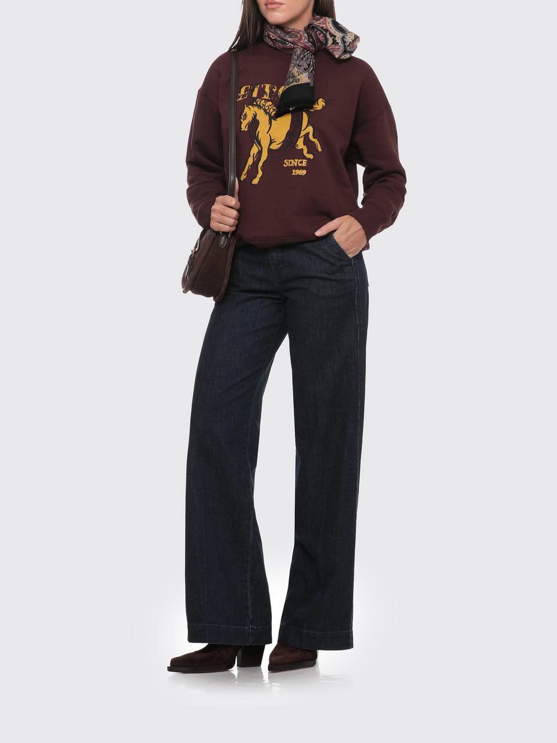 ETRO PULLOVER: Pullover damen Etro, Burgunderrot - Img 2
