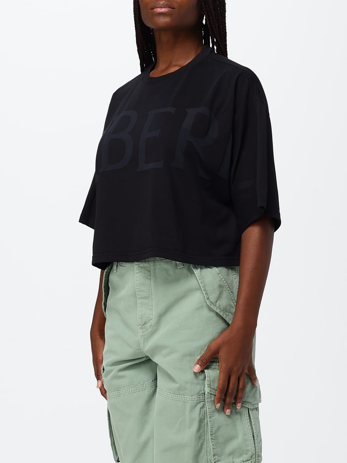 BURBERRY T-SHIRTS: T-shirts donna Burberry, Nero - Img 3