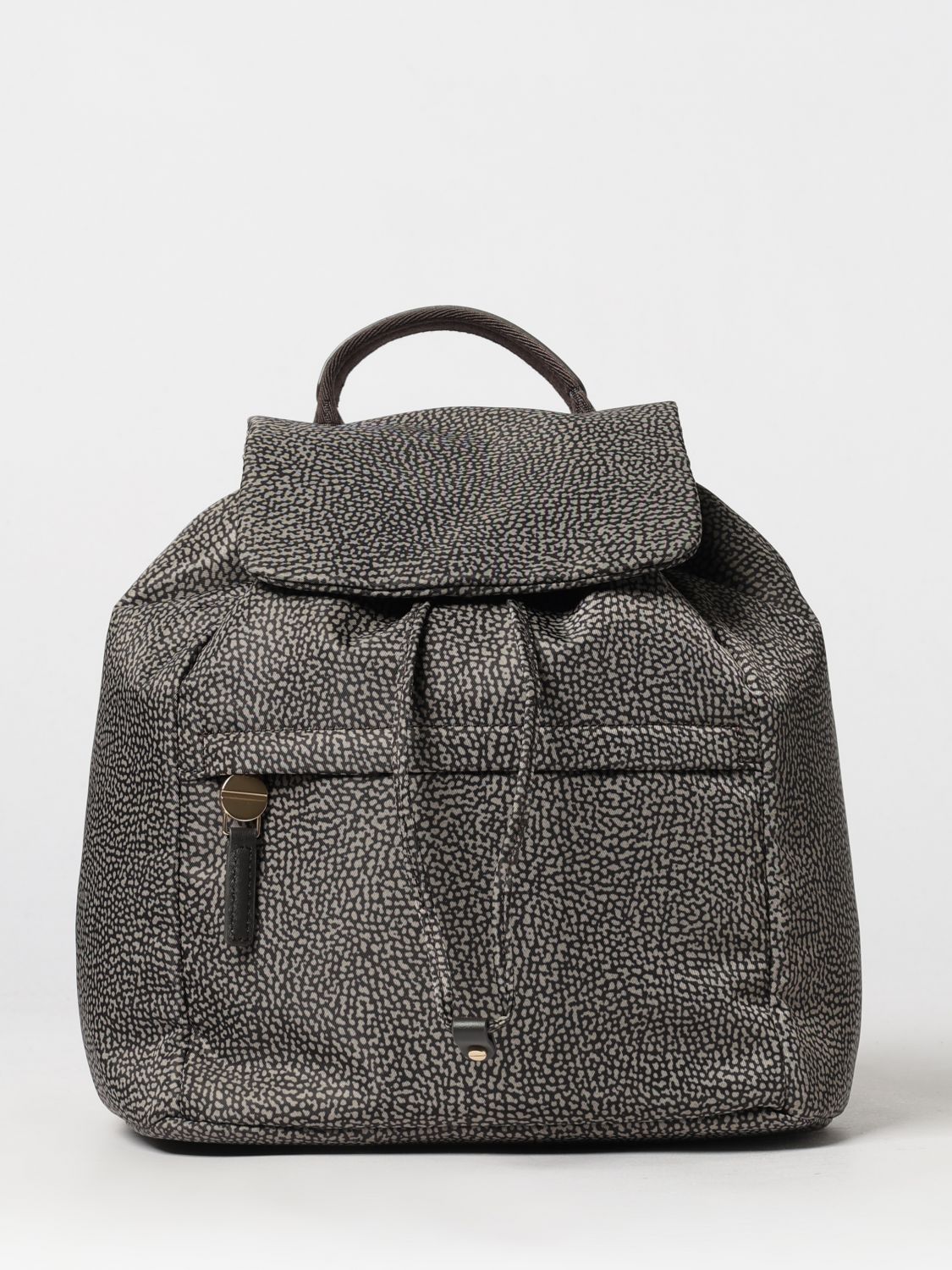 BORBONESE BACKPACK: Backpack woman Borbonese, Mud - Img 1