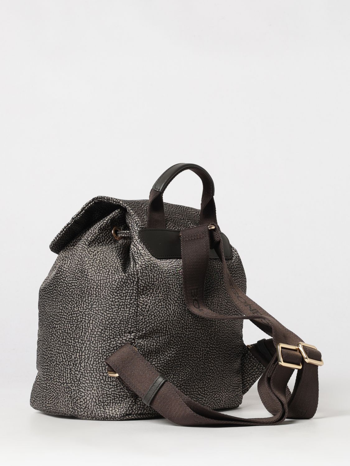 BORBONESE BACKPACK: Backpack woman Borbonese, Mud - Img 2