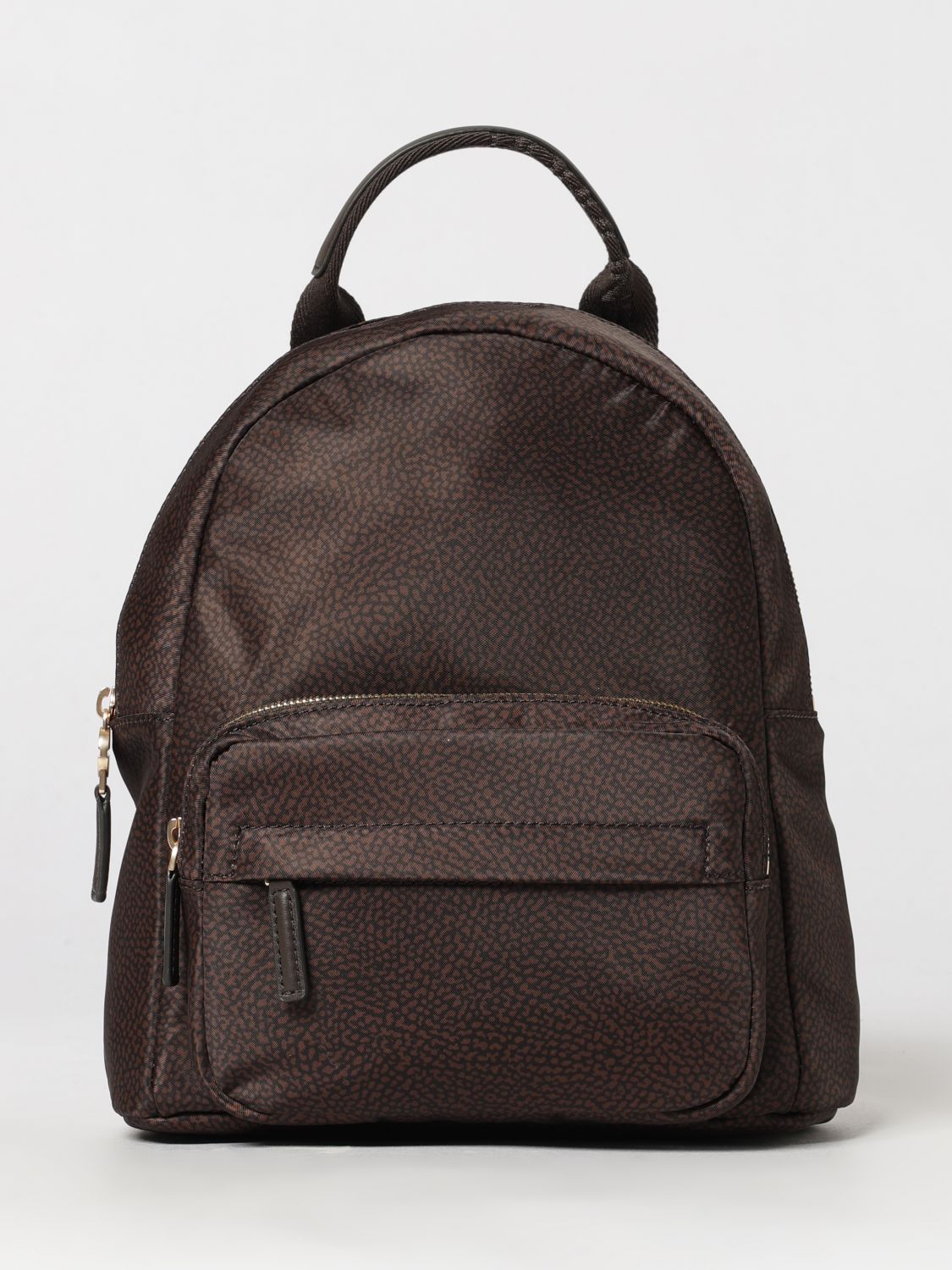 BORBONESE BACKPACK: Backpack woman Borbonese, Brown - Img 1