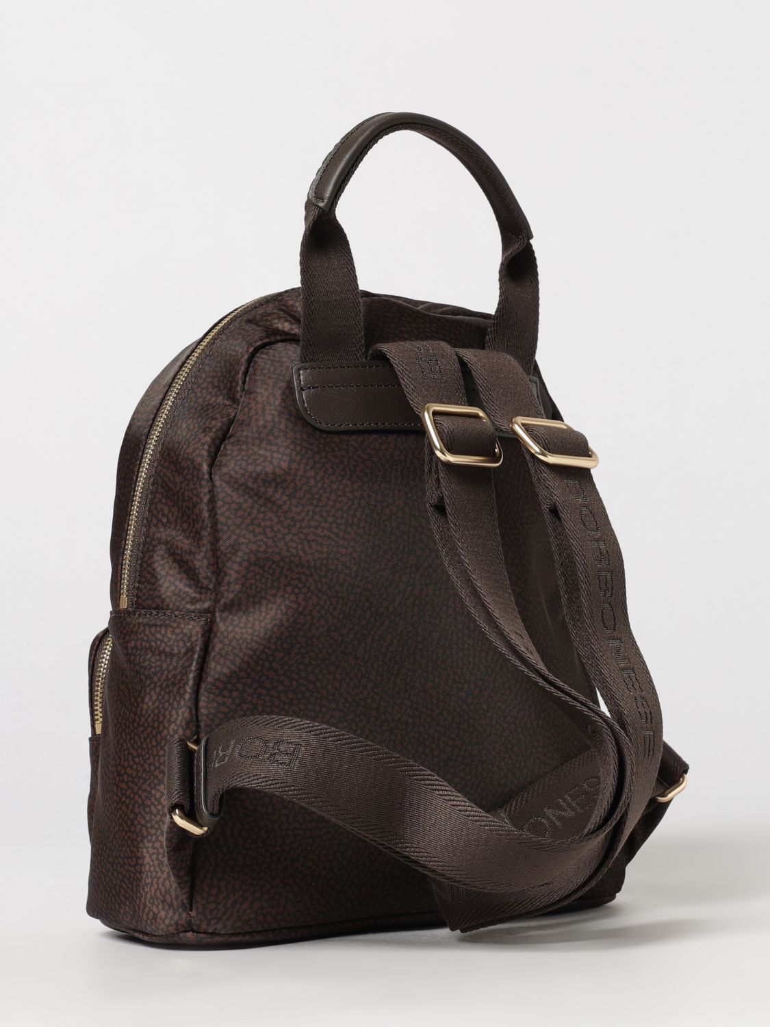 BORBONESE BACKPACK: Backpack woman Borbonese, Brown - Img 2