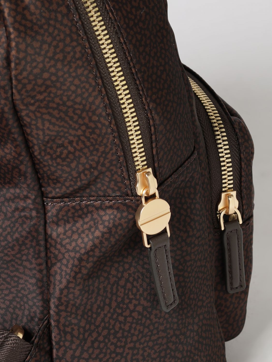BORBONESE BACKPACK: Backpack woman Borbonese, Brown - Img 3
