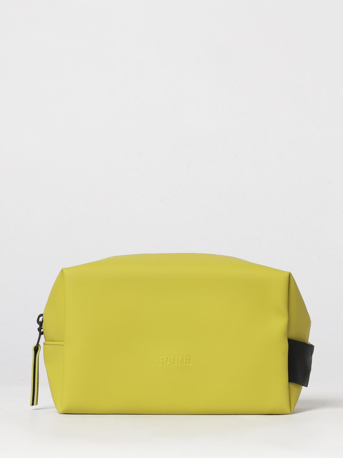 RAINS BEAUTY ACCESSORIES: Rains Waterproof Travel Beauty Case with Zip and Side Handle, Acid Green - Img 1