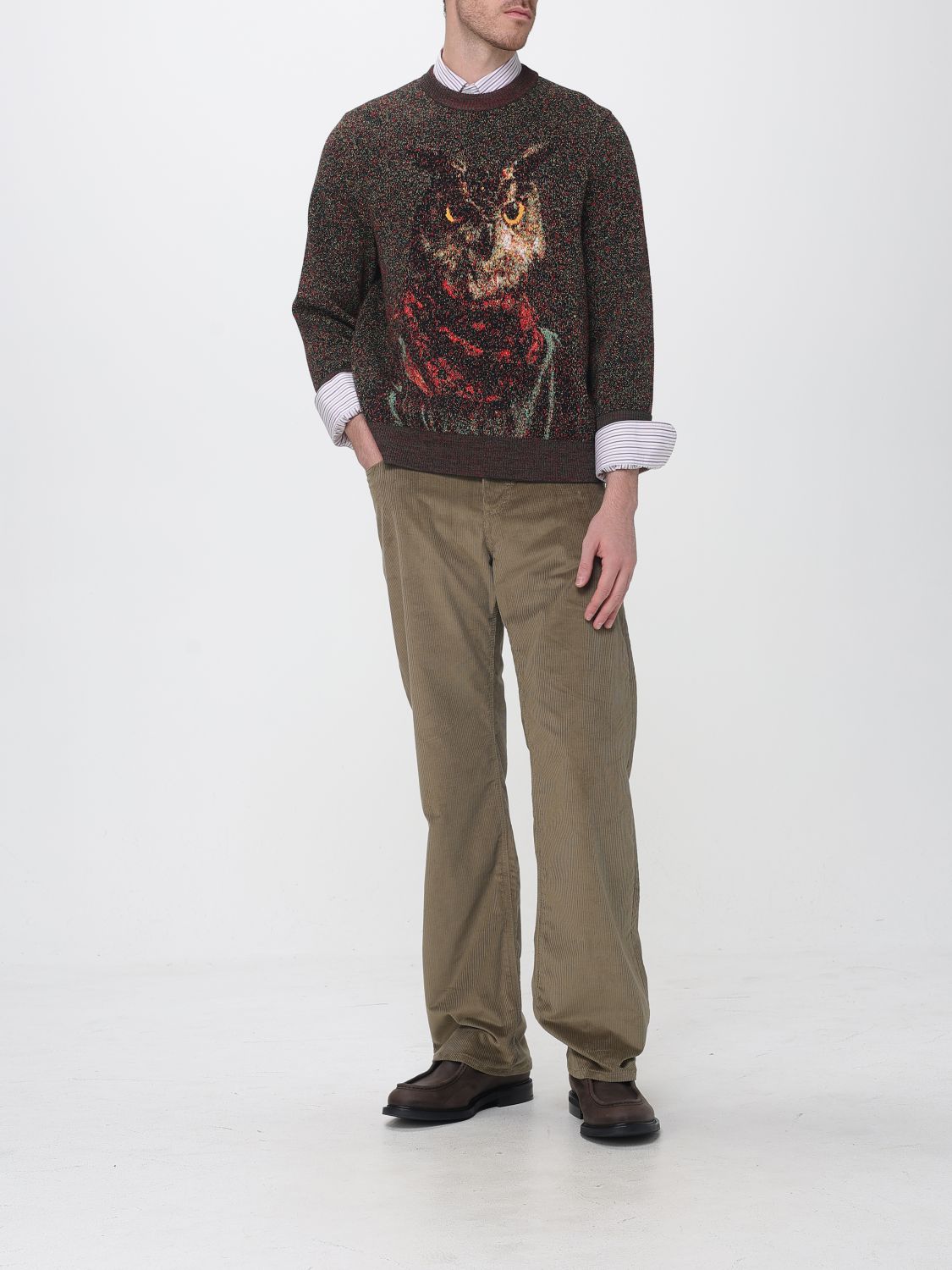 ETRO 스웨터: 스웨터 남성 Etro, 브라운 - Img 2