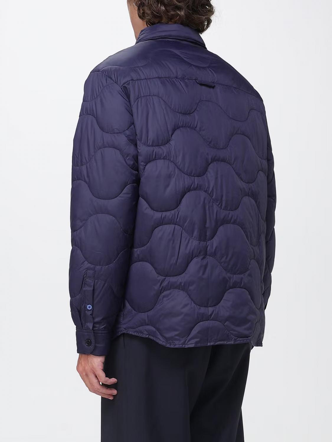 PAUL SMITH JACKET: Paul Smith Quilted Water-Repellent Recycled Nylon Shacket, Navy - Img 2