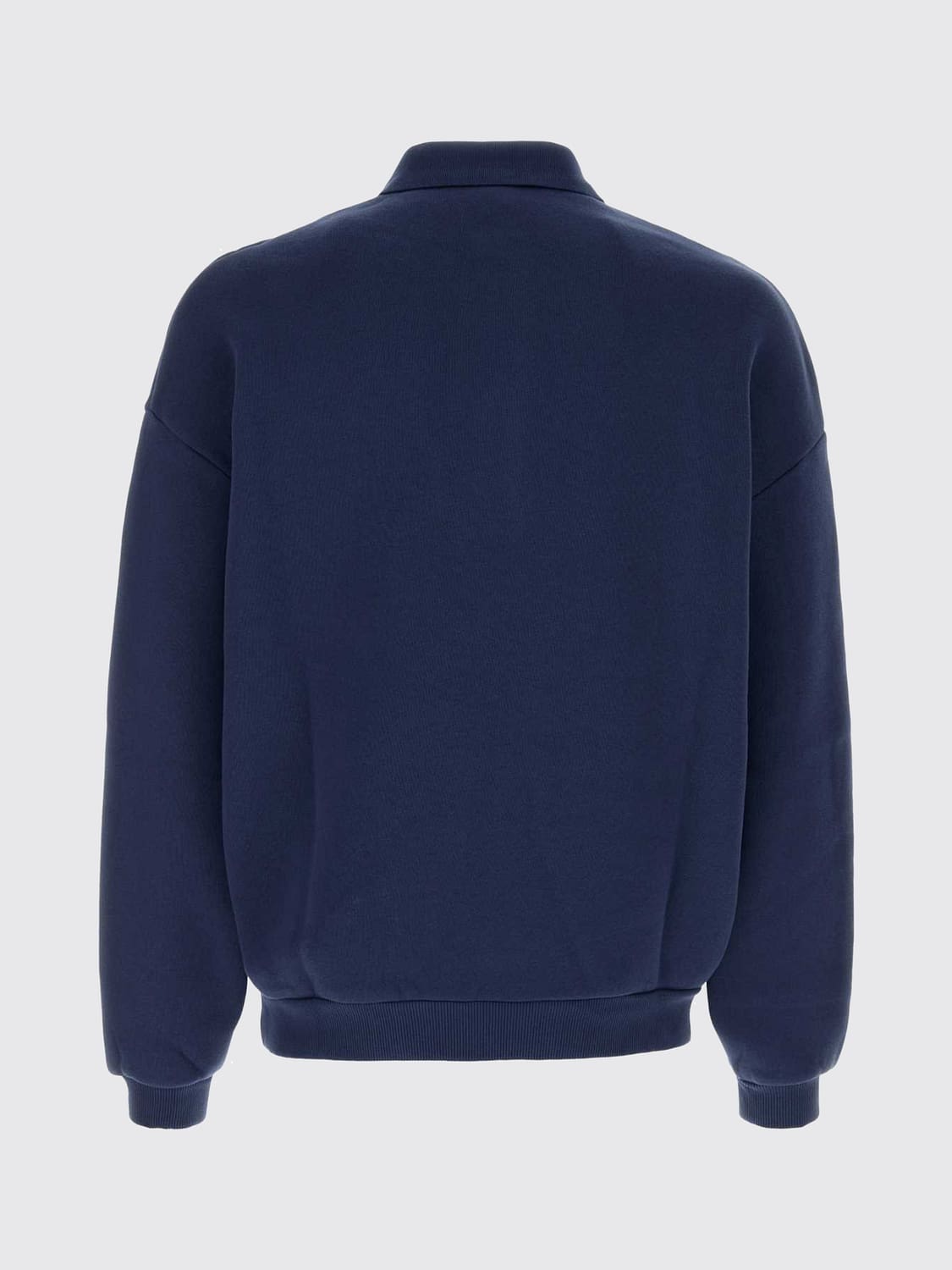 AUTRY SWEATSHIRT: Autry Cotton Crewneck Jumper with Contrast Logo and Dropped Shoulders, Navy - Img 3