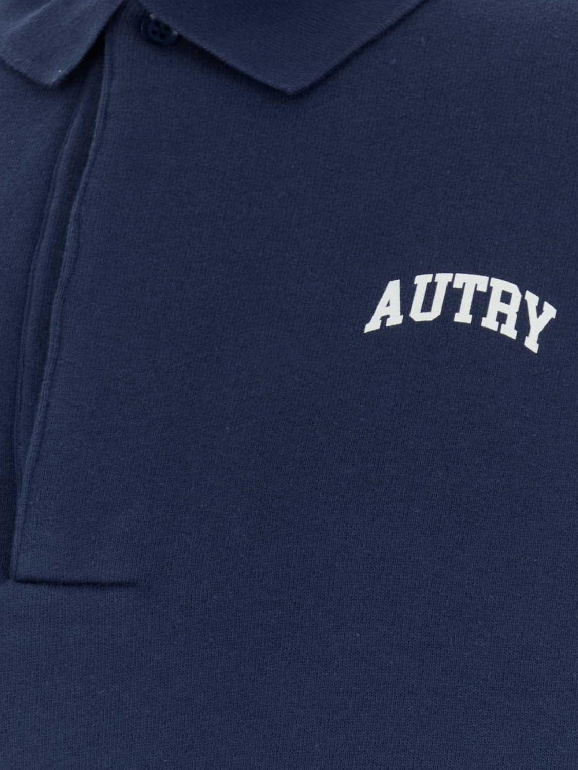 AUTRY SWEATSHIRT: Autry Cotton Crewneck Jumper with Contrast Logo and Dropped Shoulders, Navy - Img 4