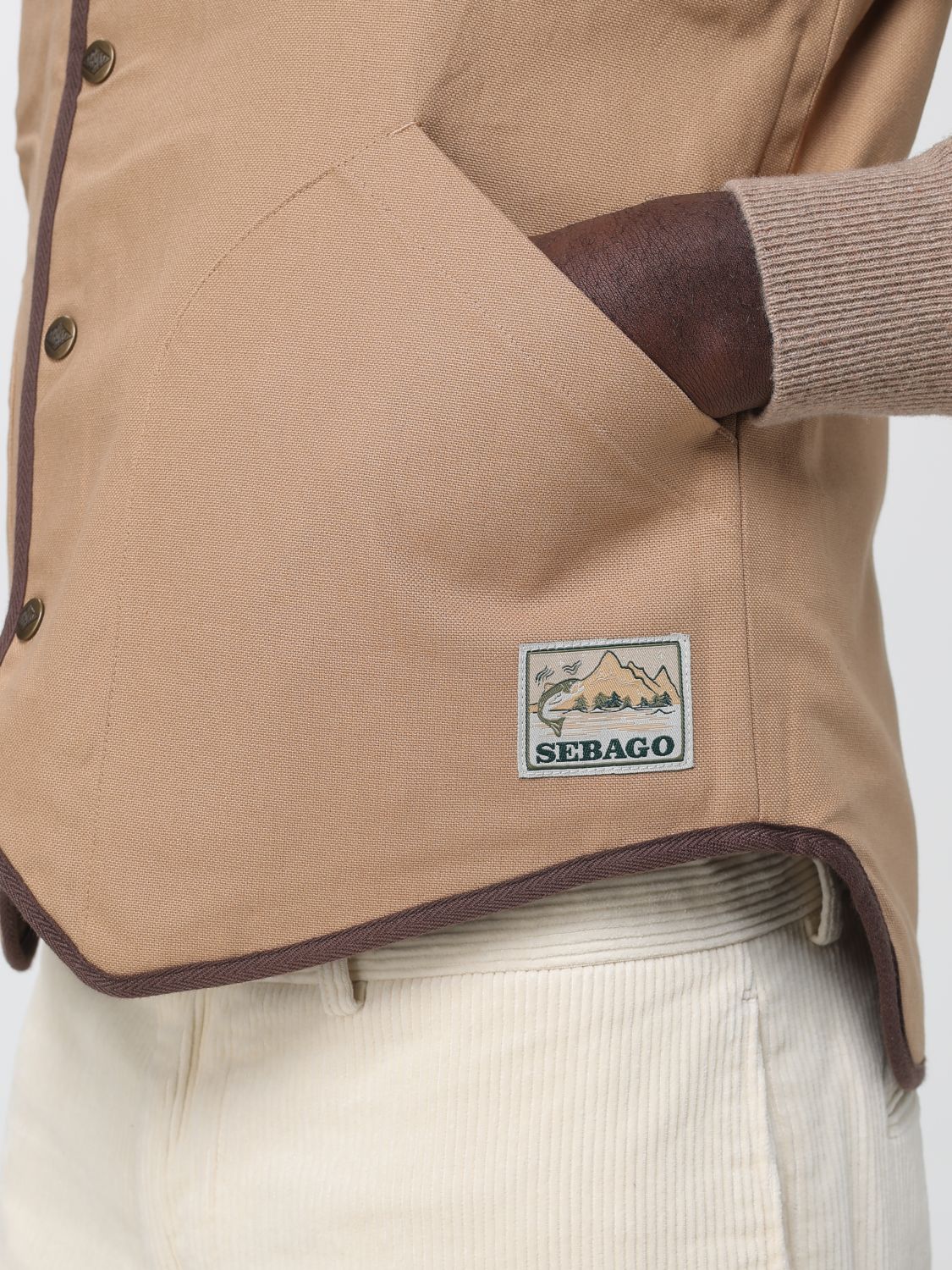 SEBAGO CHALECO: Chaleco hombre Sebago, Marrón - Img 4