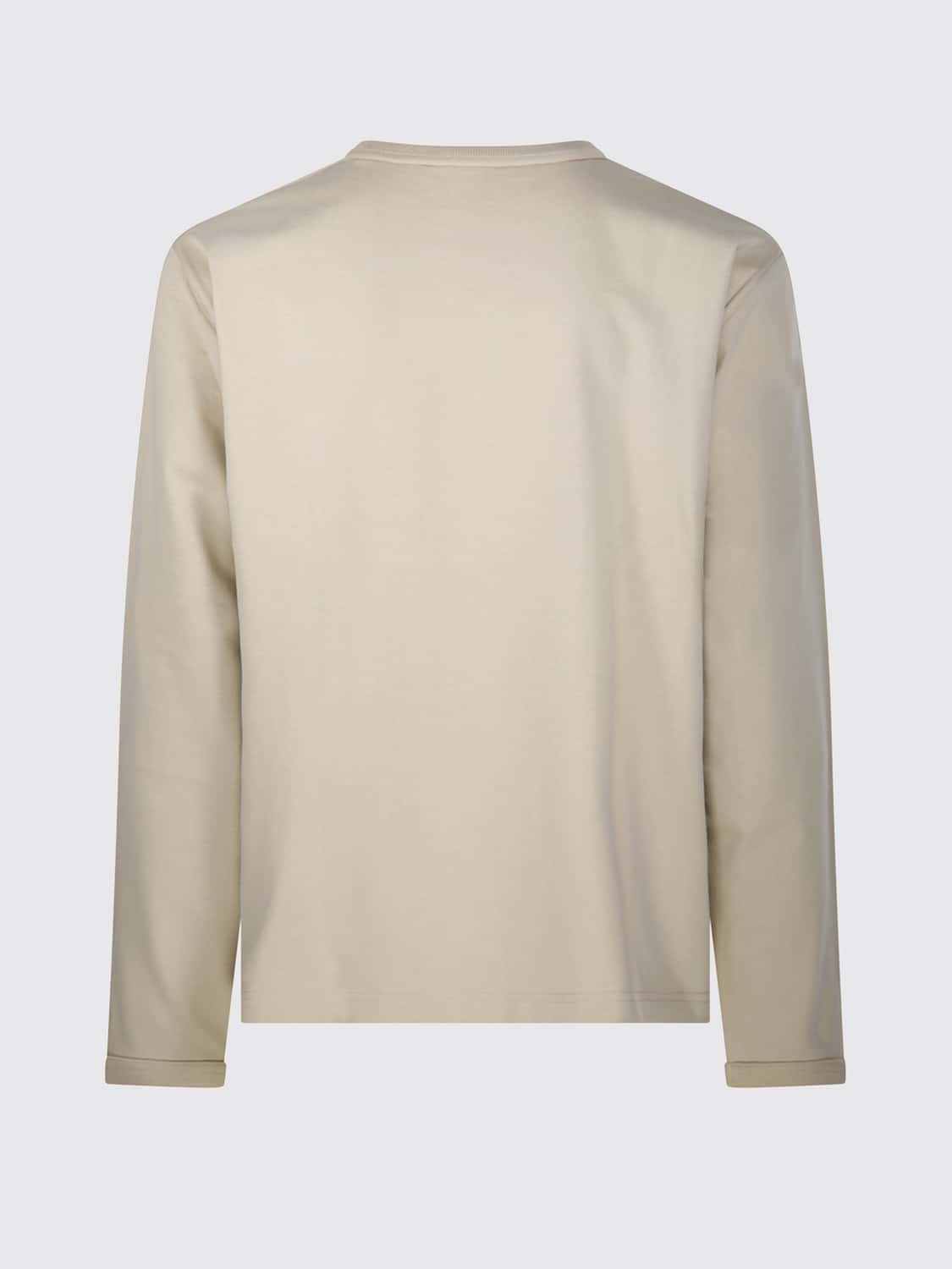 LEMAIRE PULL: Sweat à col rond Lemaire en coton coupe décontractée avec poche plaquée, Chair - Img 3
