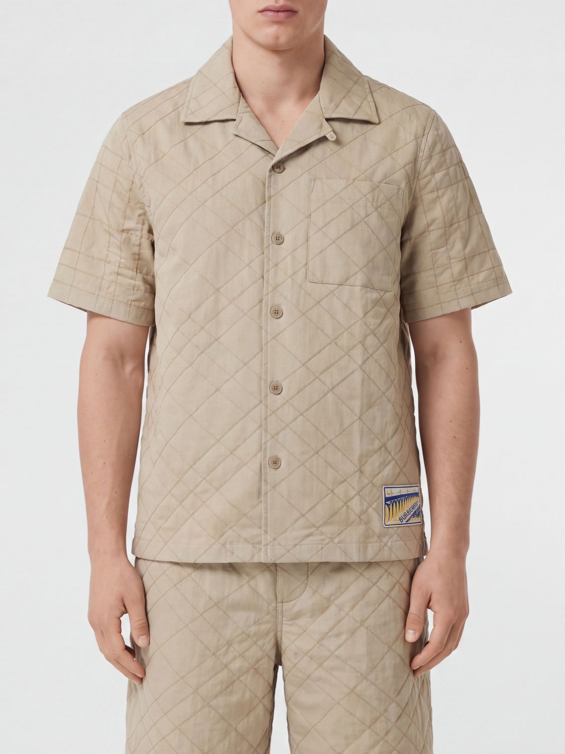 BURBERRY CAMISA: Camisa hombre Burberry, Beige - Img 1